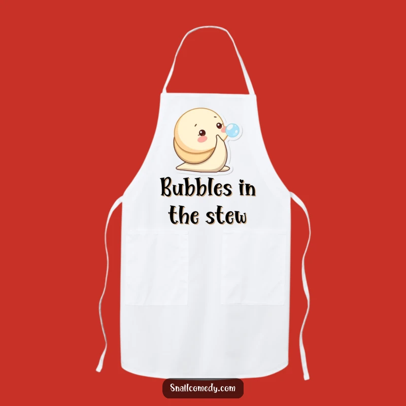 Funny Baby Snail Bubble Apron: Cook with Cute Playfulness, Cheerful Kitchen Gift