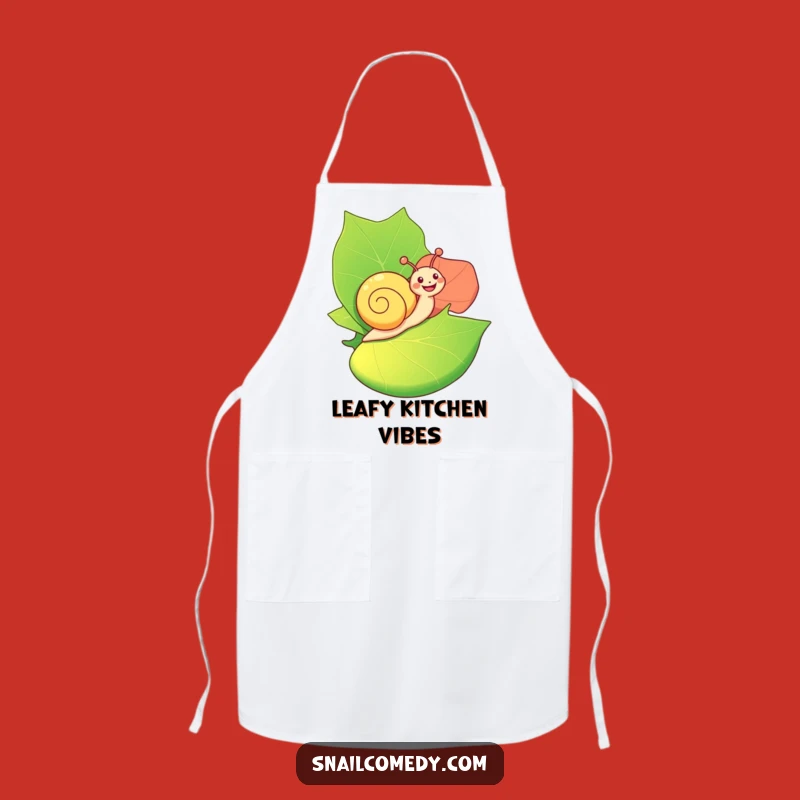 Funny Happy Snail Apron: Kitchen Journey - Chef's Hilarious Gift