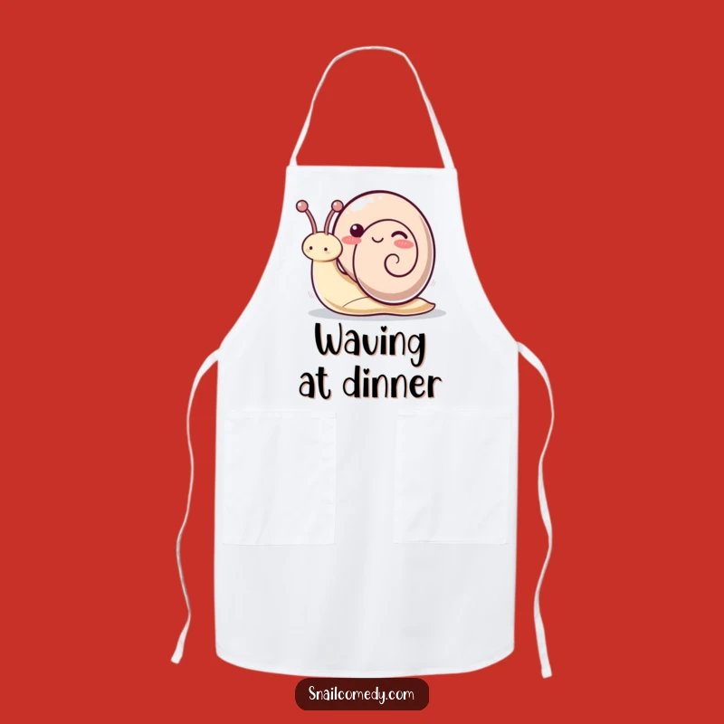 Funny Kawaii Snail Antennae Apron: Cook With Playful Energy and Smiles