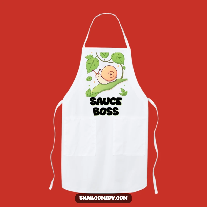 Funny Kawaii Snail Sliding Apron - Glee in the Kitchen