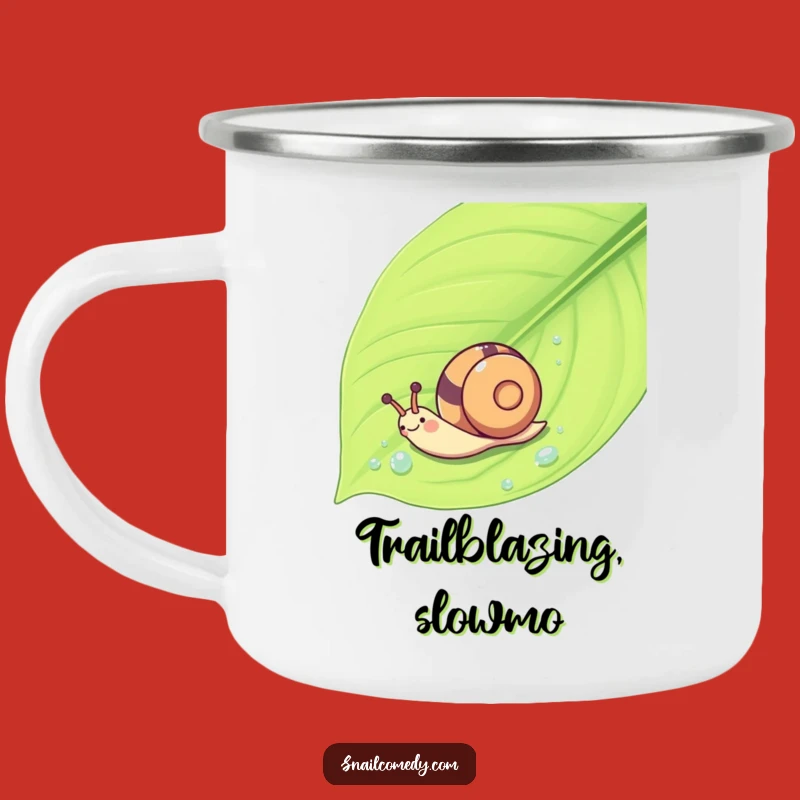 Durable Funny Kawaii Snail Camping Mug - Outdoor Whoosh Coffee Cup Gift