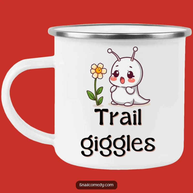 Funny Snail Camping Mug - Campfire Laughs with Nature's Humor