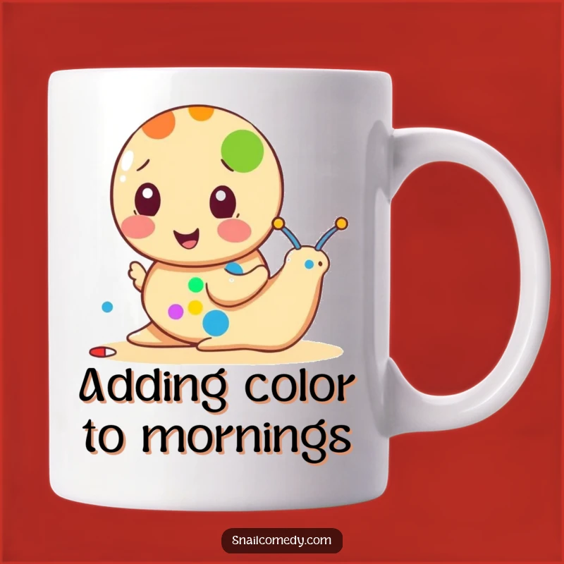 Funny Snail Mug: Dot Painter Artist, Perfect Gift for Creative Souls
