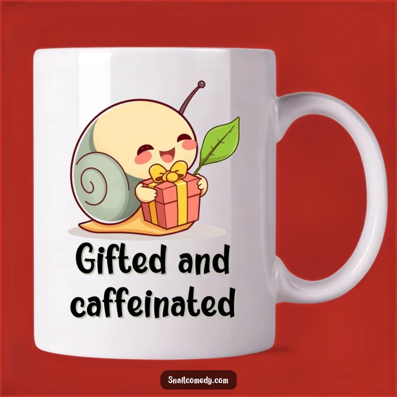 Funny Snail Present Mug: Unwrap Joy and Laughter, Perfect Humorous Gift