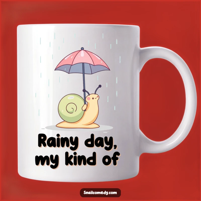 Funny Snail Umbrella Mug: Adorable Rainy Day Companion, Perfect Humorous Gift Surprise