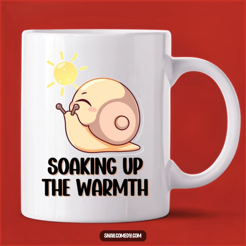 Funny Content Snail Sunbeam Mug - Relax and Recharge Gift