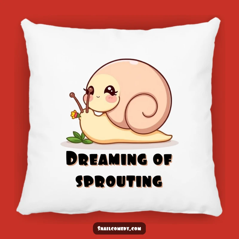 Funny Nudging Snail Pillow - Playful Bud Cushion, Perfect Funny Gift!
