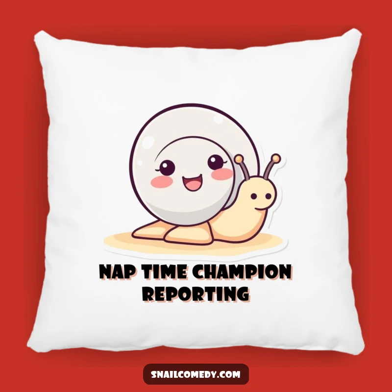 Funny Snail Pillow - Cute Smiling Snail Cushion, Perfect Funny Gift!