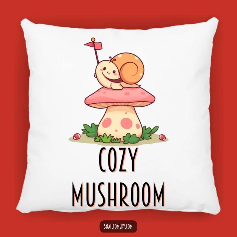 Funny Waving Snail Pillow: Cozy Kawaii Celebration & Humor
