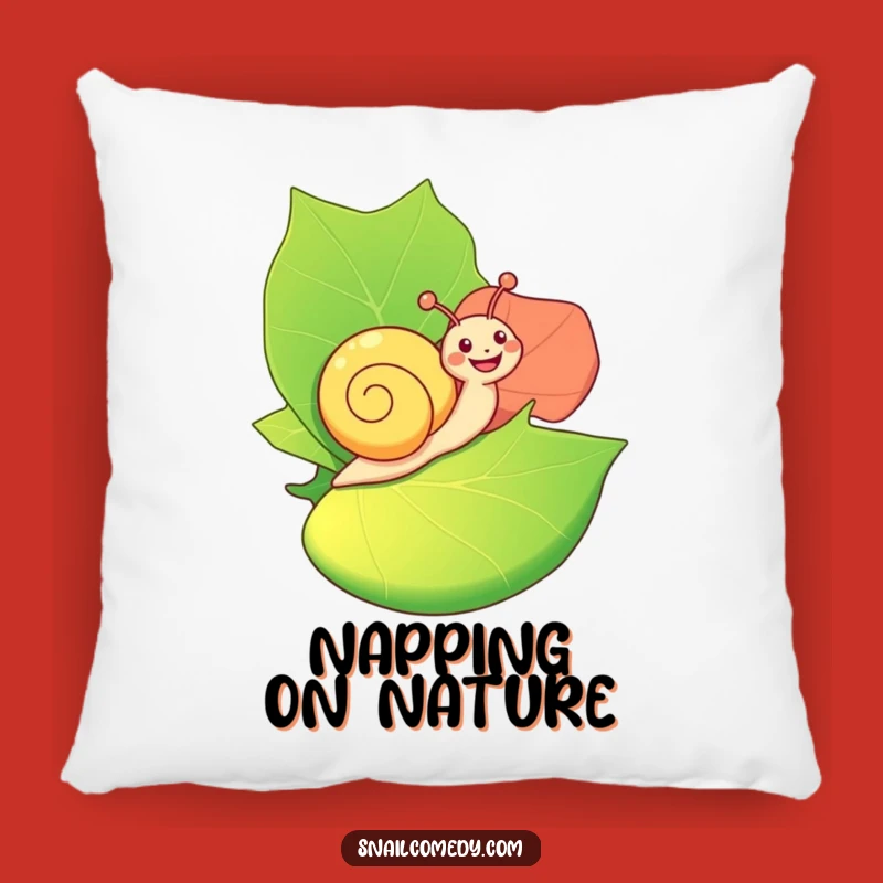 Funny Happy Snail Pillow: Cozy Ride - Huggable & Hilarious Gift