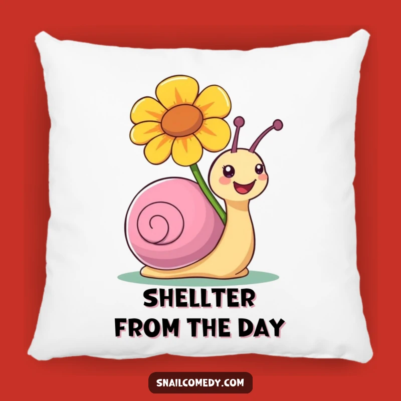 Funny Snail Flower Pillow: Cozy Comfort Meets Colorful Joy, Sweet Gift
