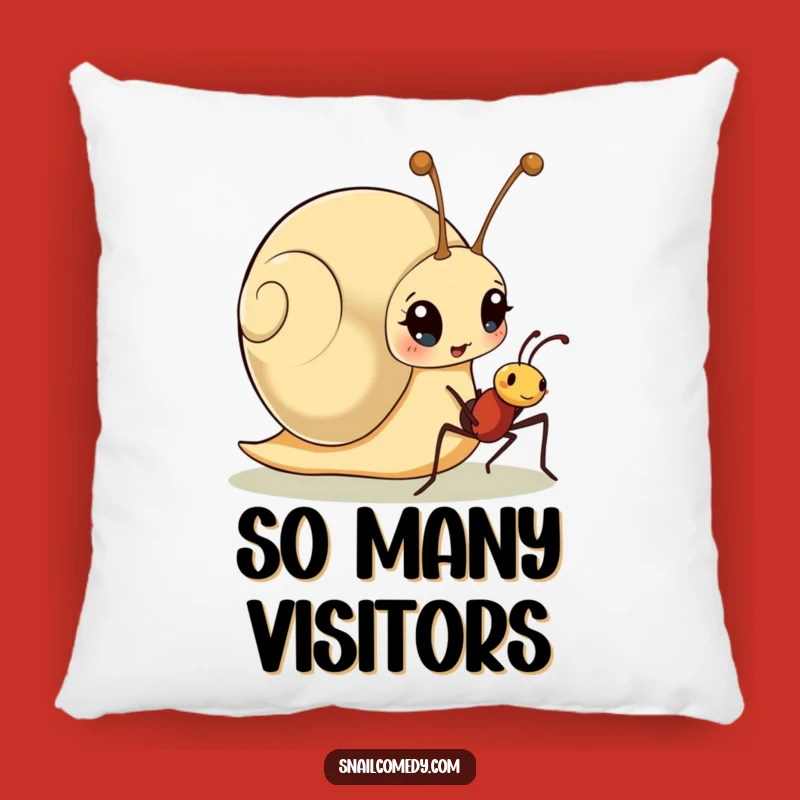 Funny Snail Ant Surprise Pillow - Soft Cartoon Snail Cushion, Perfect Funny Gift