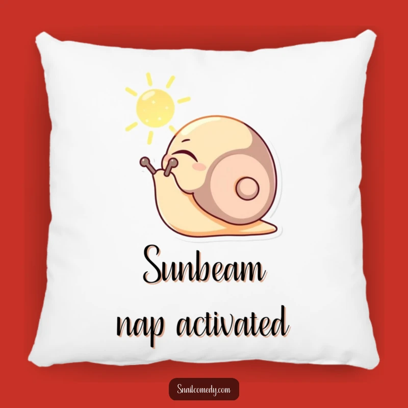 Cozy Funny Content Snail Pillow - Soft Comfort & Peaceful Vibes