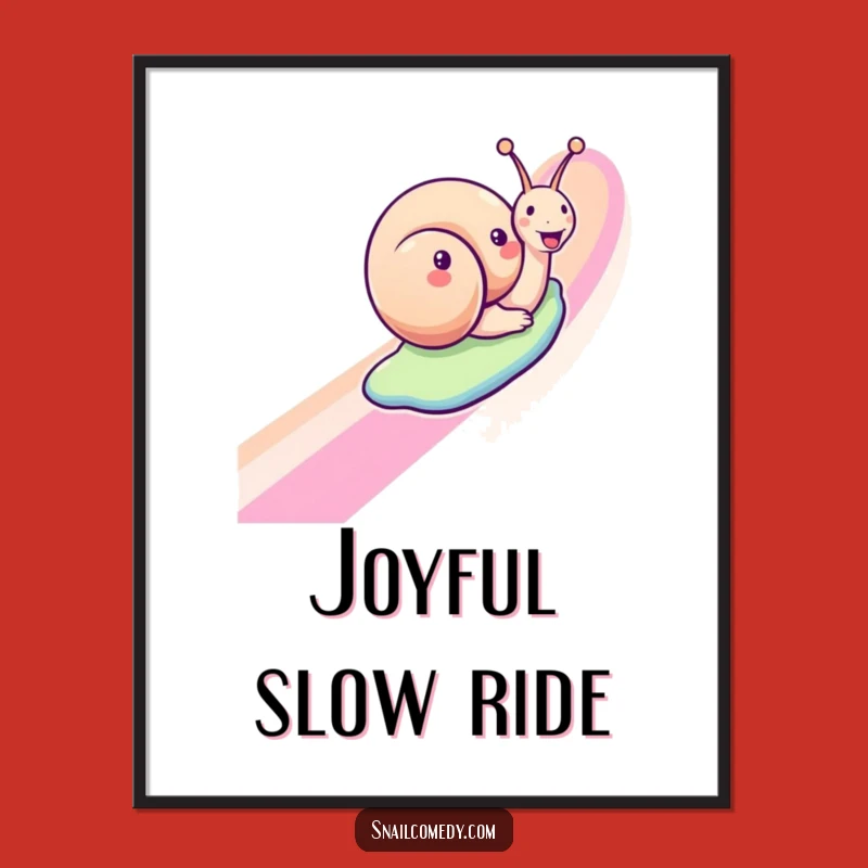 Funny Snail Digital Art: Instant Download for Joyful Decor