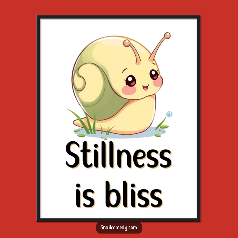 Funny Snail Morning Dew Digital Art - Charming Cartoon Snail Download, Perfect Funny Gift