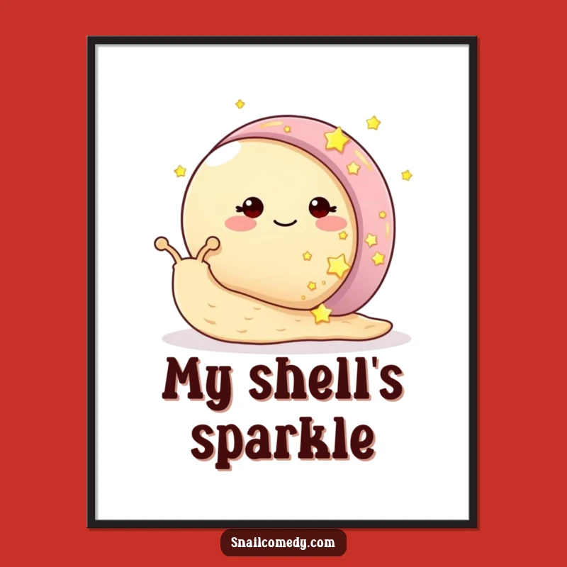 Funny Starry Snail Digital Art - Celestial Dream Print, Instant Magical Gift