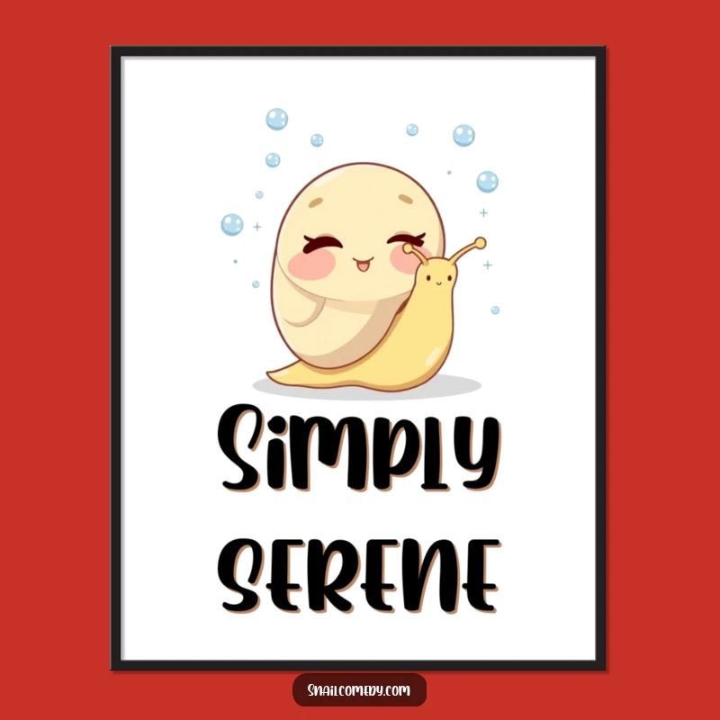 Funny Winking Snail Digital Art - Hilarious Juggling Dewdrops Print Gift