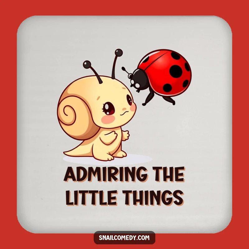 Funny Curious Snail Coasters - Protect Surfaces with Nature's Charm