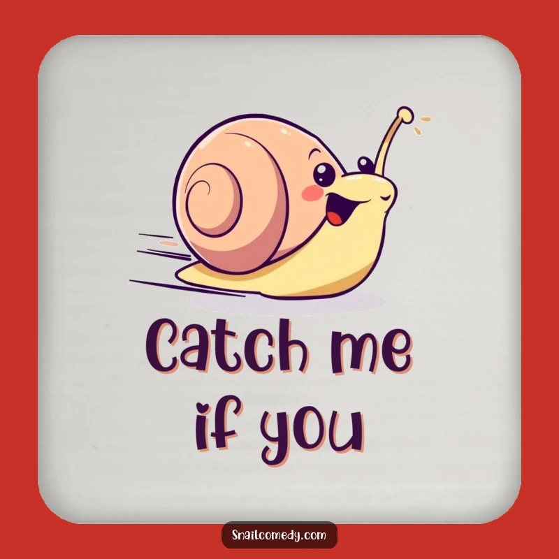 Funny Excited Kawaii Snail Coaster - Speedy Zoom & Surprising Surface Protection