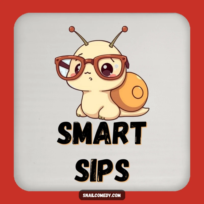 Funny Kawaii Snail Glasses Coaster - Surprised Protection for Surfaces