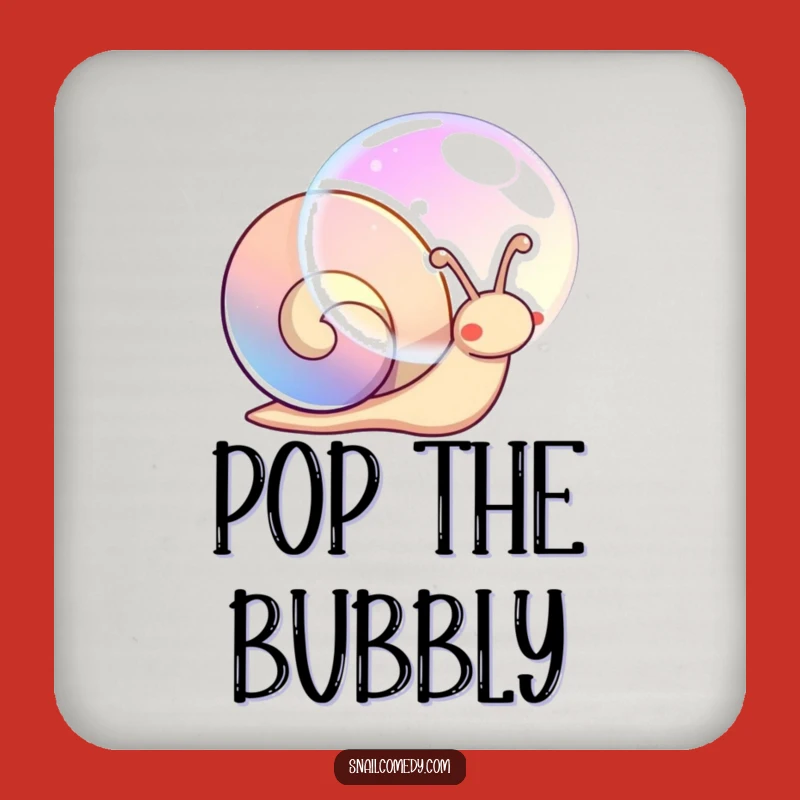 Funny Kawaii Snail Bubble Coaster - Iridescent Protection for Surfaces