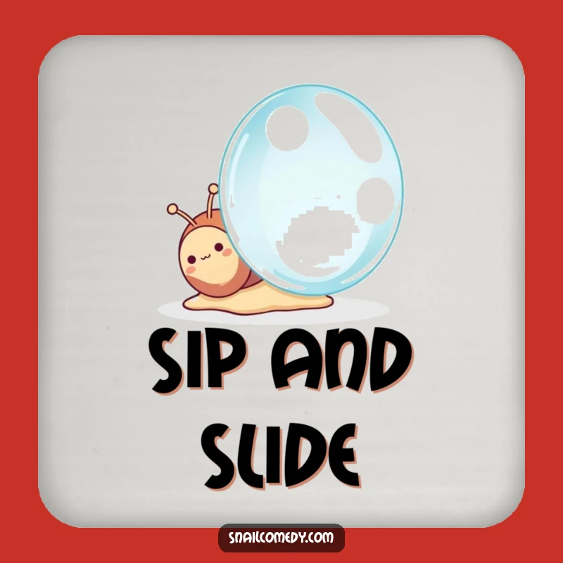 Funny Kawaii Snail Coaster, Protect Surfaces with Wonder, Cute Funny Gift