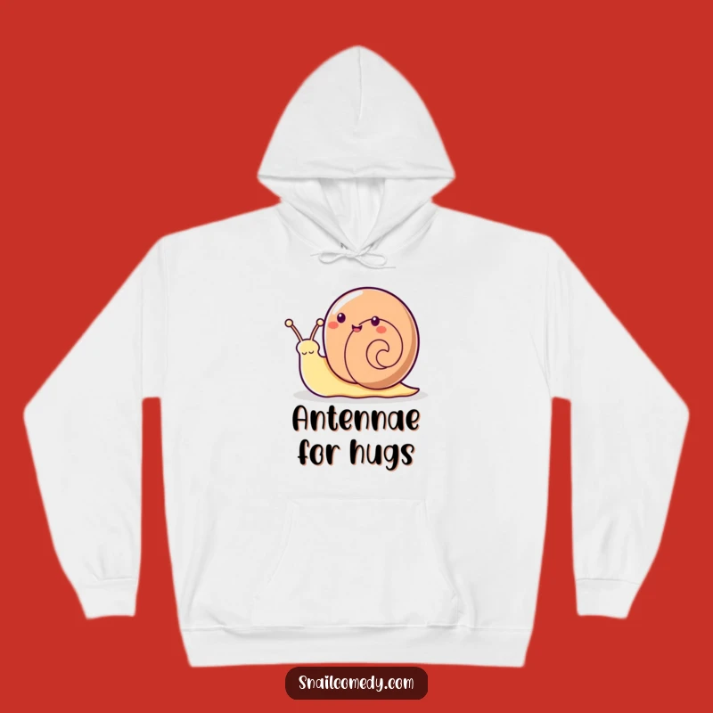 Cozy Funny Kawaii Snail Hoodie - Warm Antenna Wave Gift for Friends