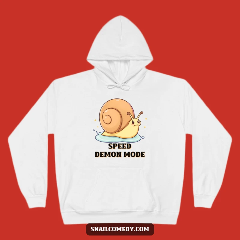 Funny Fast Snail Hoodie: Cozy Speed - Warm & Hilarious Gift