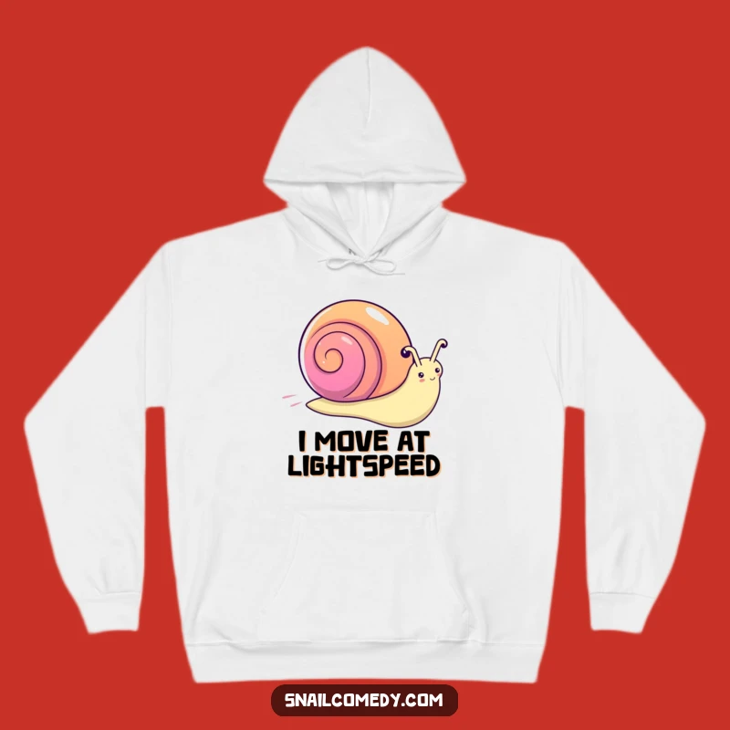 Funny Kawaii Snail Rainbow Hoodie: Cozy Cartoon Mollusk Sweatshirt Perfect Gift