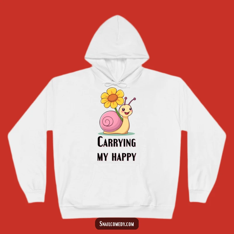 Funny Snail Flower Hoodie: Cozy Up with Colorful Cheer, Comforting Gift