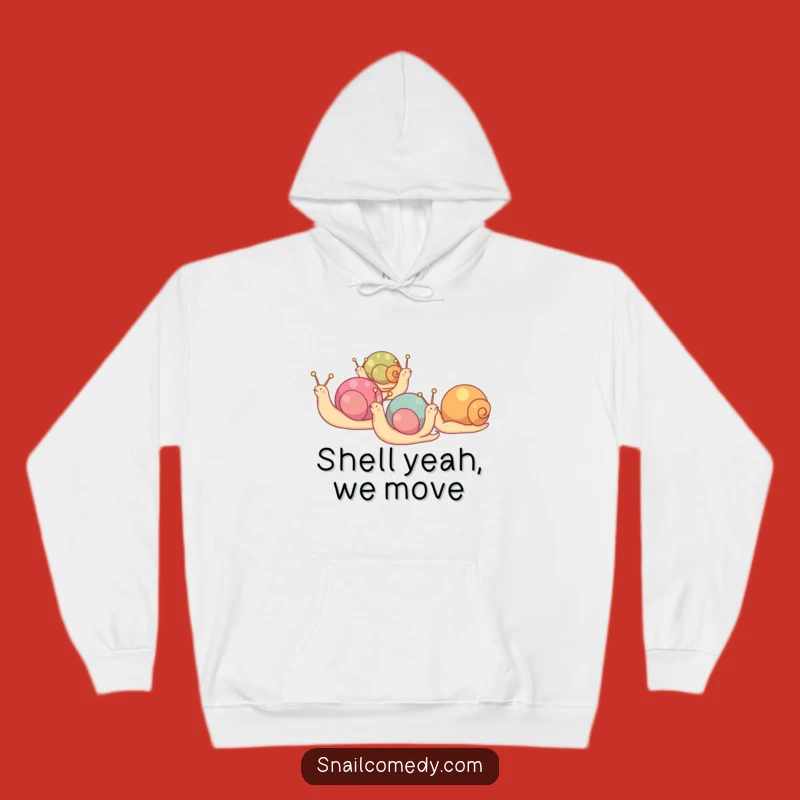 Funny Snail Parade Hoodie: Cozy Marching Fun