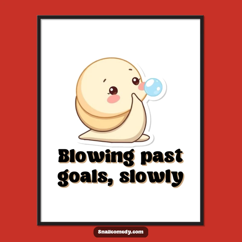 Free Printable Baby Snail Bubble Wall Art - Cute Funny Downloadable Decor for a Whimsical Room