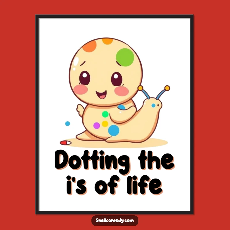 Free Printable Wall Art: Artistic Snail Painting Dots, Whimsical Downloadable Art!