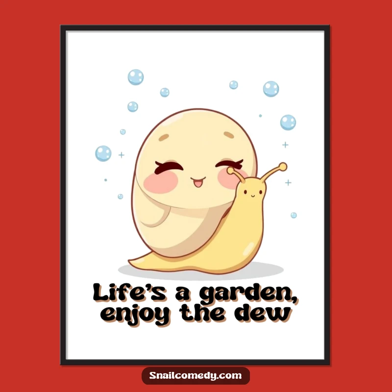 Funny Free Printable Wall Art: Winking Snail Juggling - Quirky Downloadable Home Decor