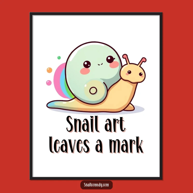 Free Printable Wall Art: Snail's Rainbow Creation Decor!
