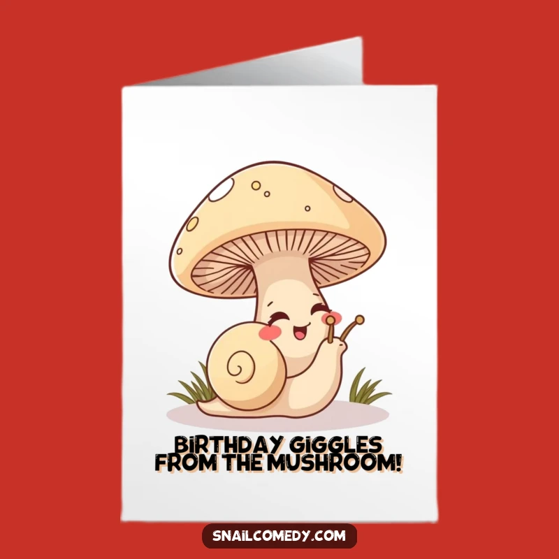 Free Printable Birthday Card: Mischievous Snail's Giggle Surprise!