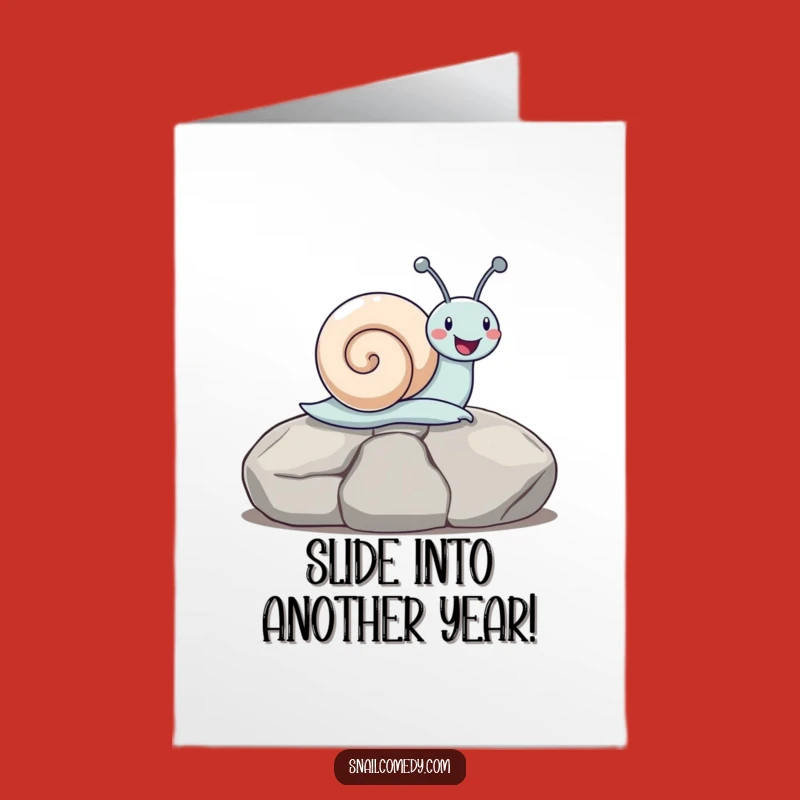 Free Printable Birthday Card: Happy Snail Slider, Funny DIY Downloadable Gift