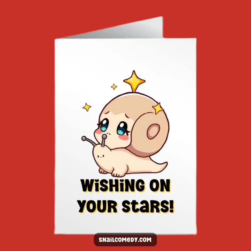 Free Printable Birthday Card: Starry Snail Wonder - Funny Downloadable Gift