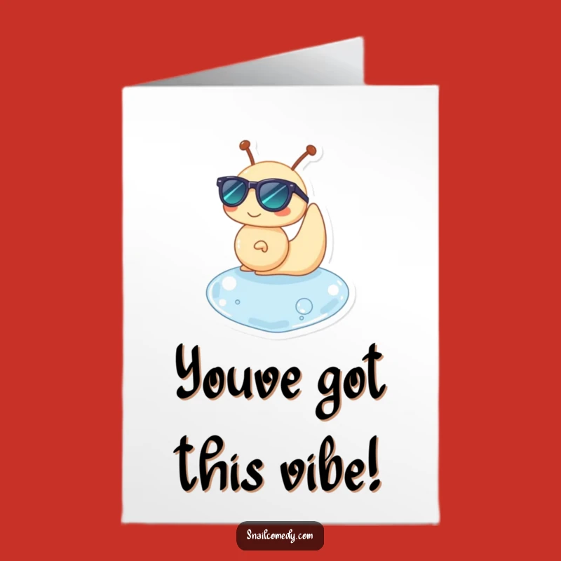 Chill Free Printable Congrats Card: Floating Snail Downloadable Gift