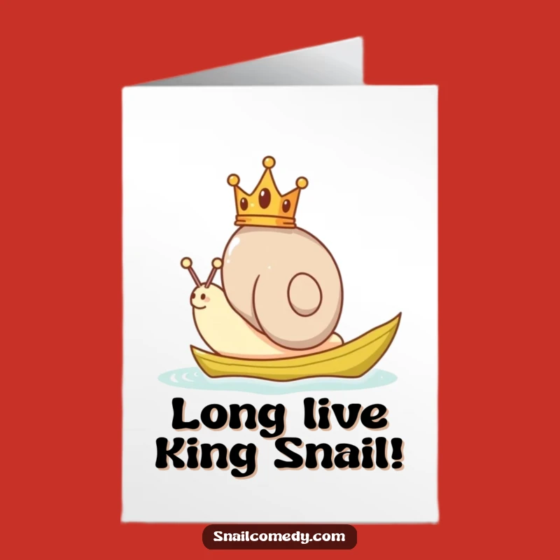 Free Printable Congratulations Card: Royal Snail's Victory Sail!