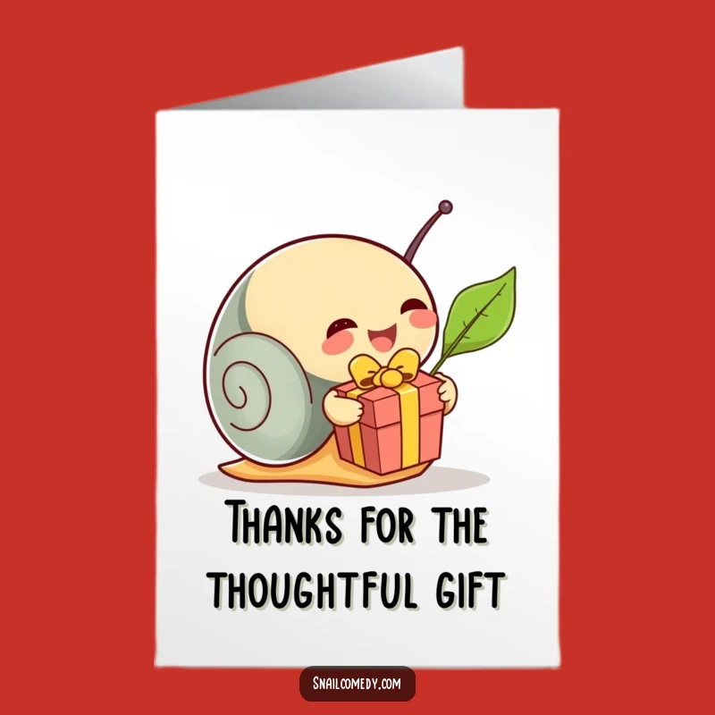 Free Printable Thank You Card: Snail's Surprise, Sweet DIY Downloadable