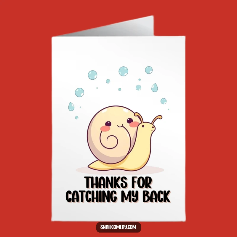 Free Printable Thank You Card: Juggling Snail, Happy Downloadable Note for Gratitude!