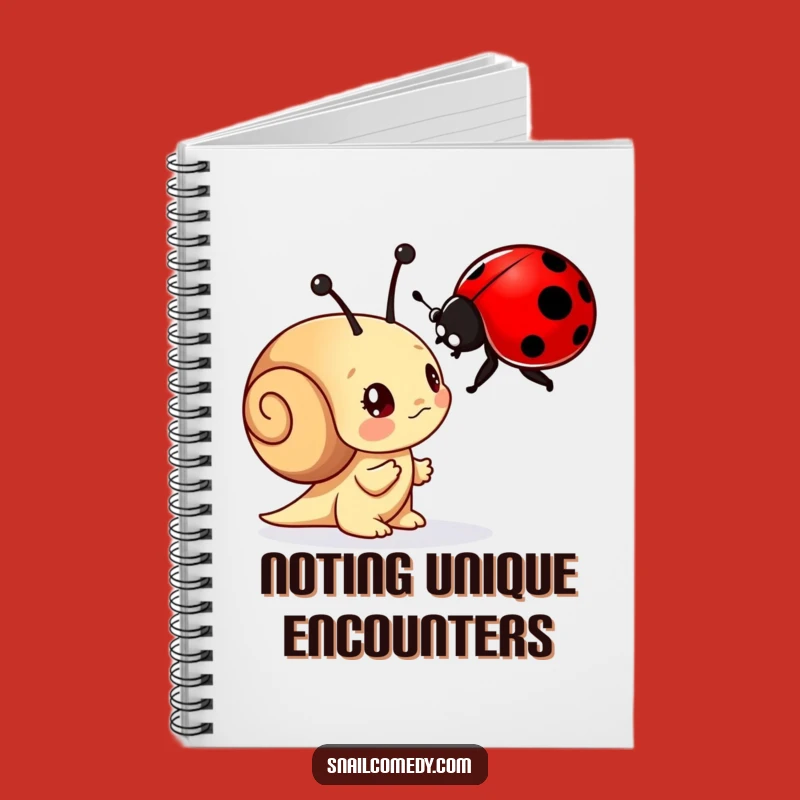 Funny Curious Snail Notebook - Jot Down Your Wonders