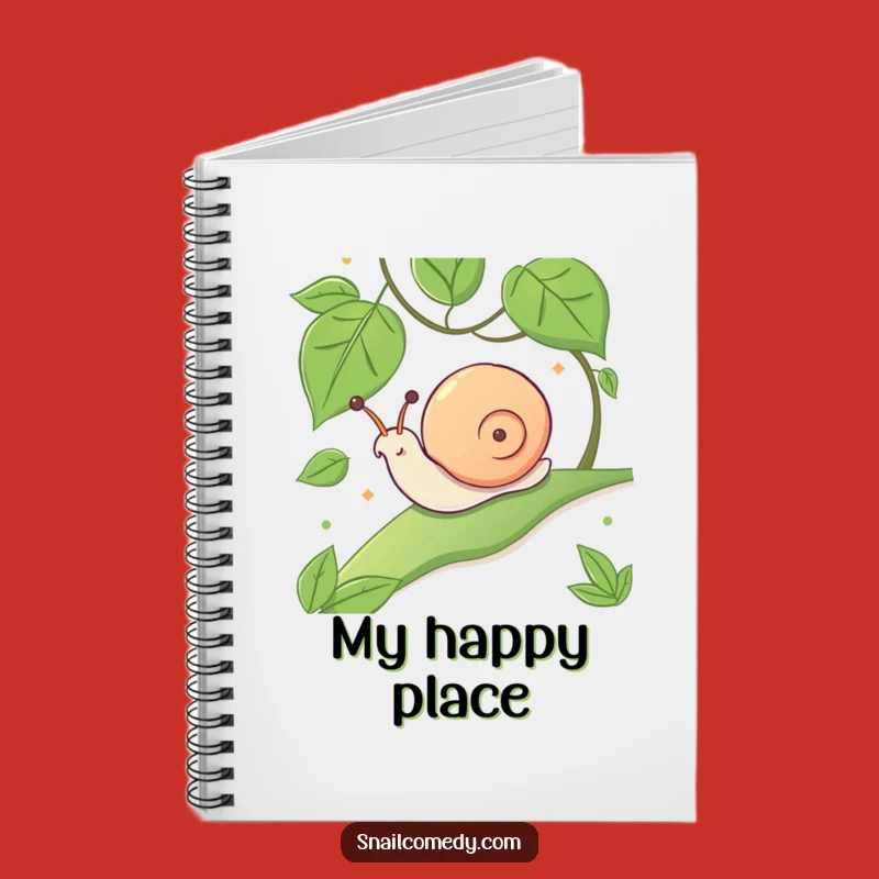 Funny Kawaii Snail Sliding Notebook - Glee for Your Notes