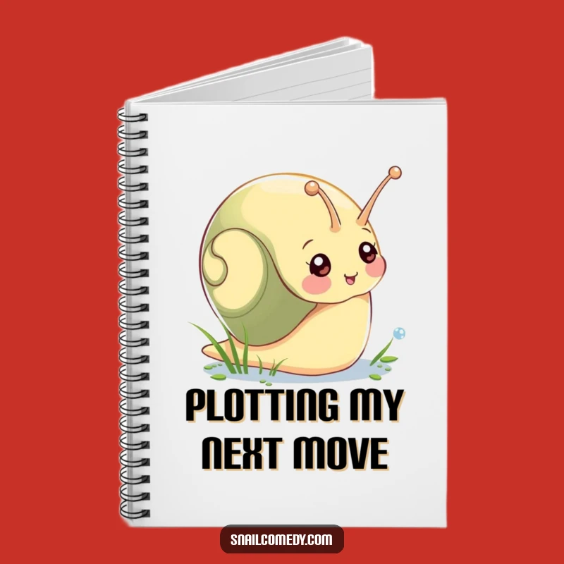 Funny Snail Morning Dew Notebook - Cute Cartoon Snail Journal, Perfect Funny Gift