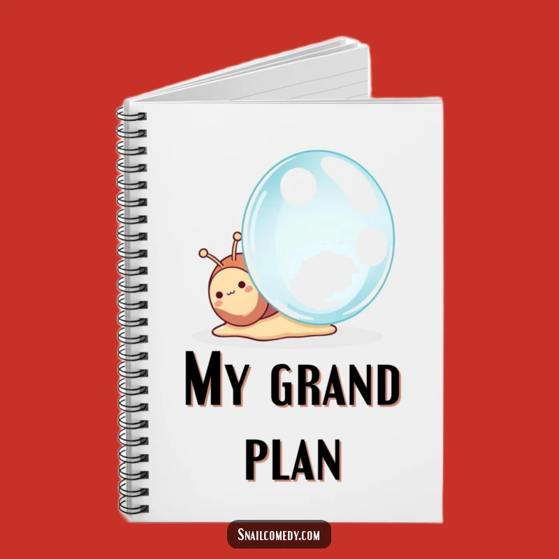 Funny Kawaii Snail Notebook, Jot Down Wonders, Ideal Funny Gift for Writers