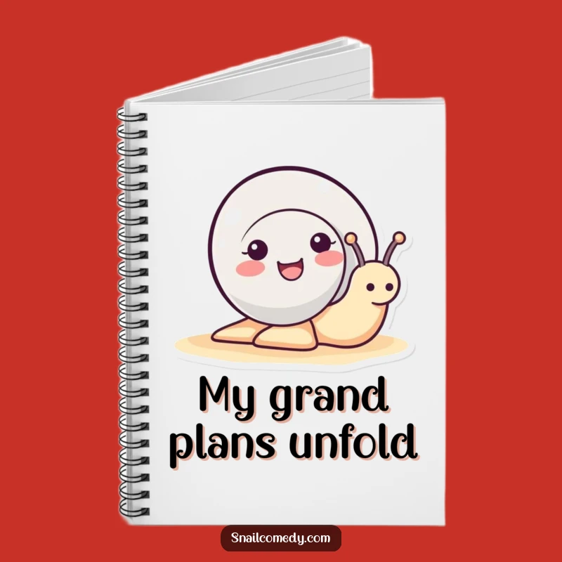 Funny Snail Notebook - Cute Smiling Snail Journal, Perfect Funny Gift!