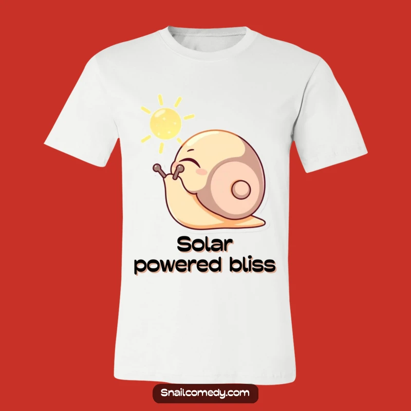 Funny Content Snail T-Shirt - Embrace Serenity and Sunshine