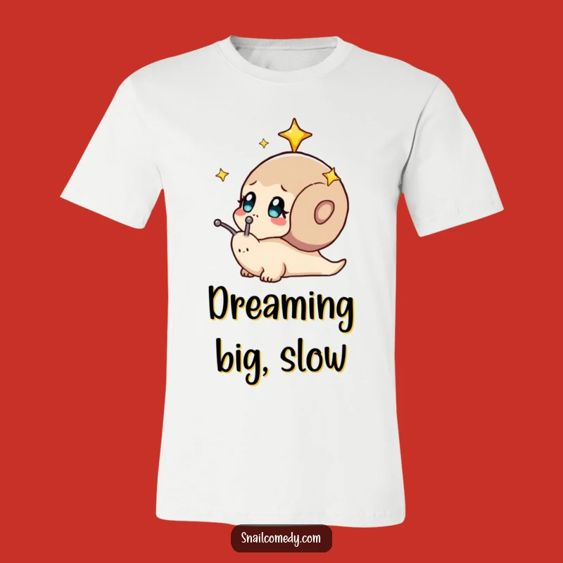 Funny Curious Snail Stars T-Shirt: Celestial Wanderer Gift