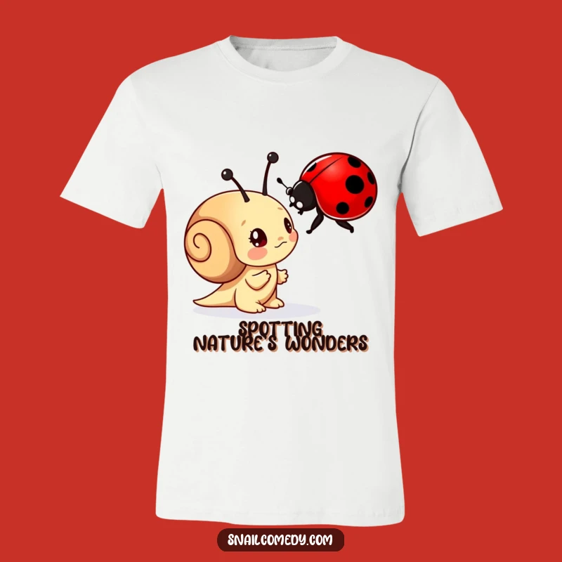 Funny Curious Snail T-Shirt - Examine Life with Wonder